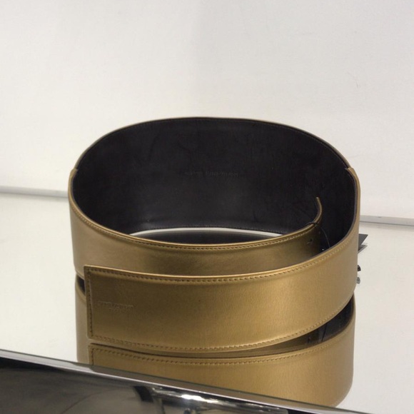 Saint Laurent Leather High Waisted Leather Belt - Picture 3 of 8